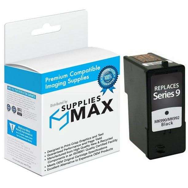 MK992 Series 9 SuppliesMAX Compatible Replacement for CIG116274 Black Inkjet Equivalent to Dell MK990 MK992 Series 9 SuppliesMAX Compatible Replacement for CIG116274 Black Inkjet Equivalent to Dell MK990